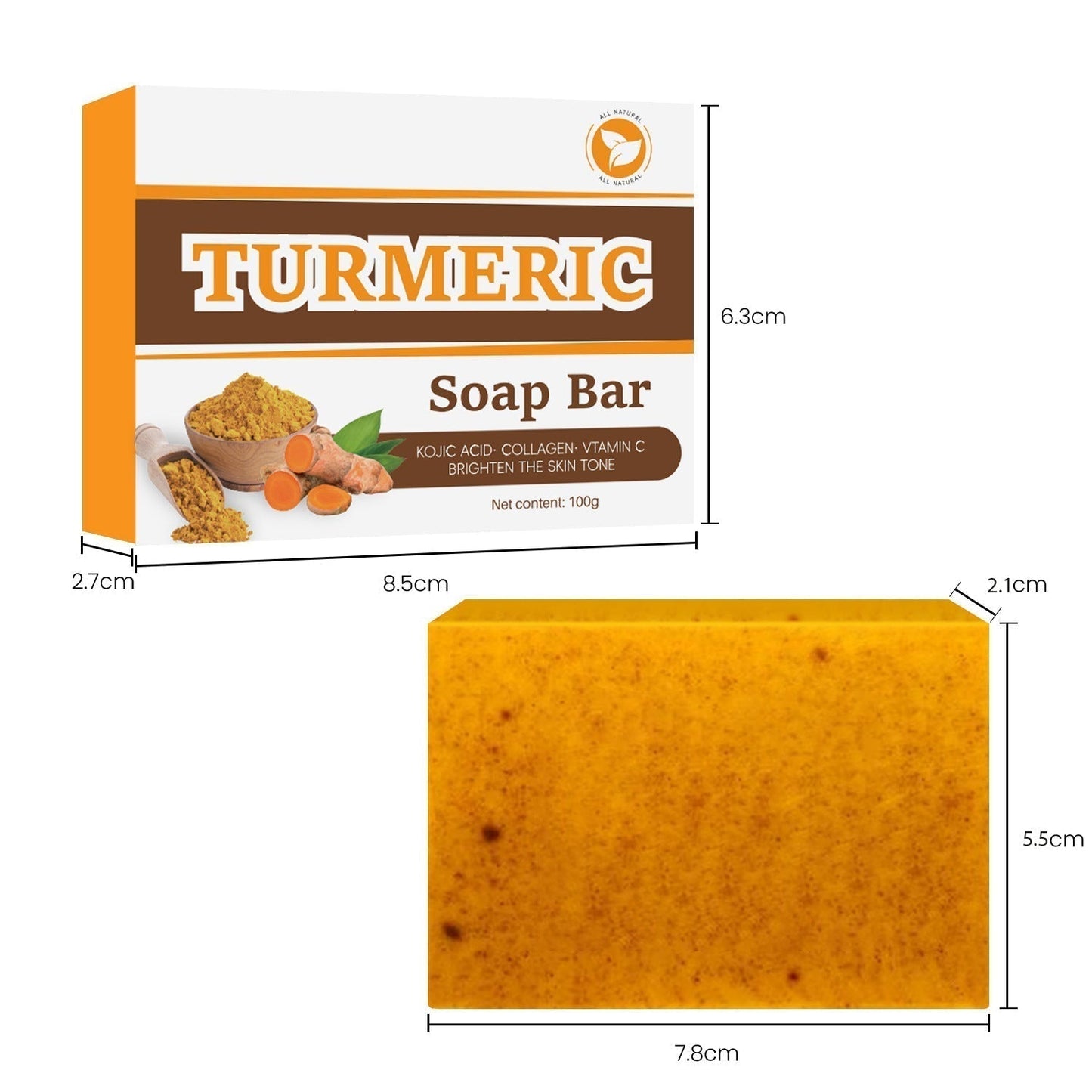 š§¼Lemon Turmeric & Kojic Acid Soap Bars
