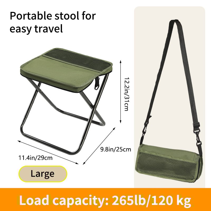 🪑Ultra-Light Folding Stool – Supports Up to 265 lbs