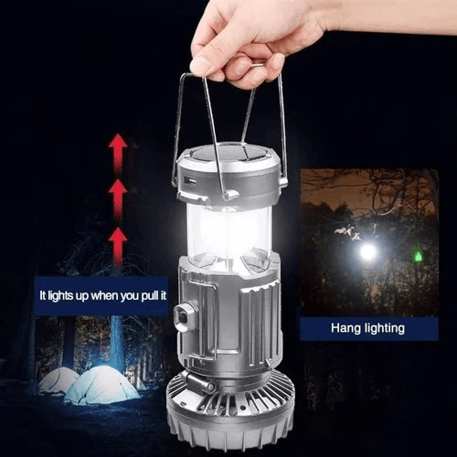 🔥2025 Hot sale🔥🌿Portable LED camping lantern with fan