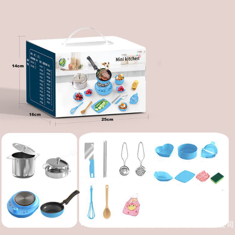 💖💖💖Children's Real Cooking Mini Kitchen Toys - 22 PCS Set