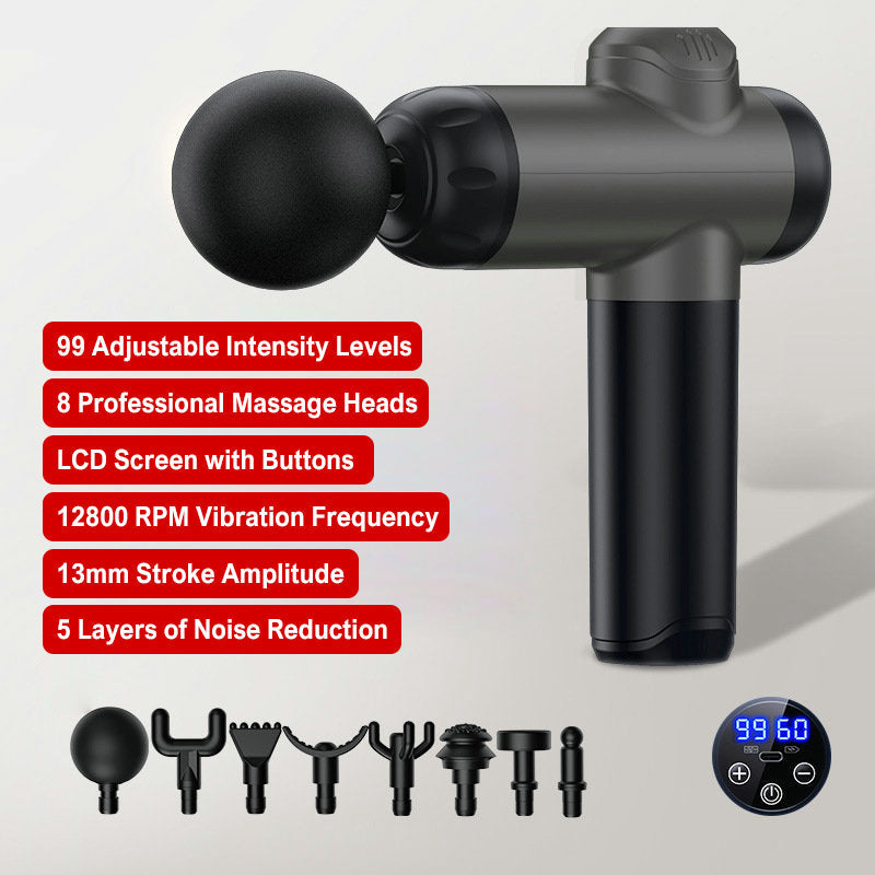 💥Portable Deep Tissue Massager with 6 Speeds & 4 Heads🎁