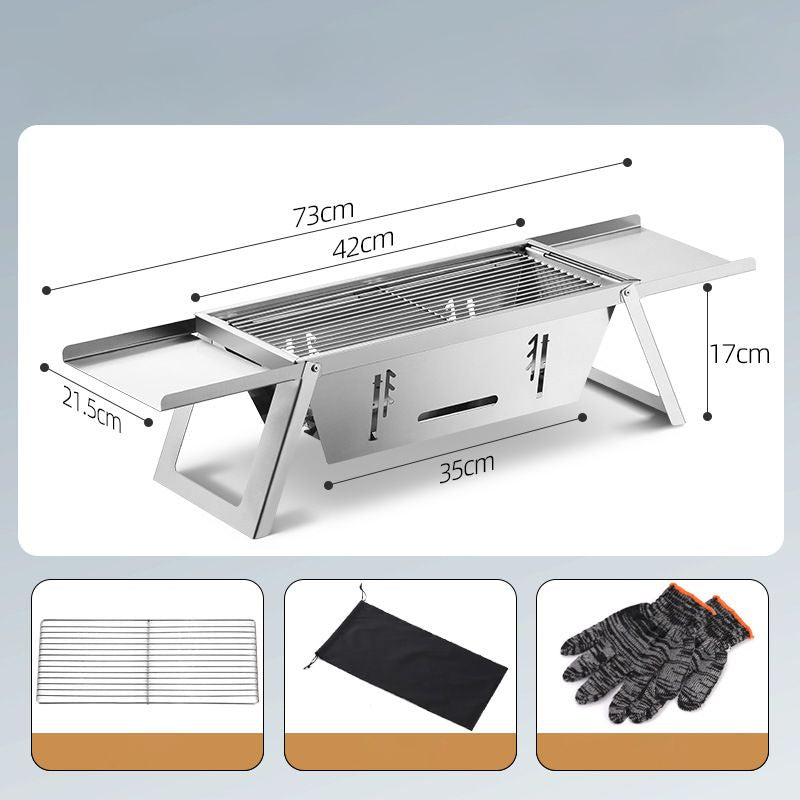 🔥Hot Sale 50% 0FF🔥Stainless Steel Folding Outdoor Barbecue(The more you buy, the higher the discount)