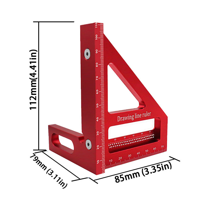 3D Multi-Angle Measuring Ruler