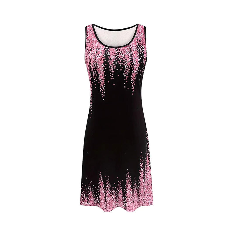 ⏳Time-limited Special⏰Fashion Print Sleeveless Mini Dress for Women