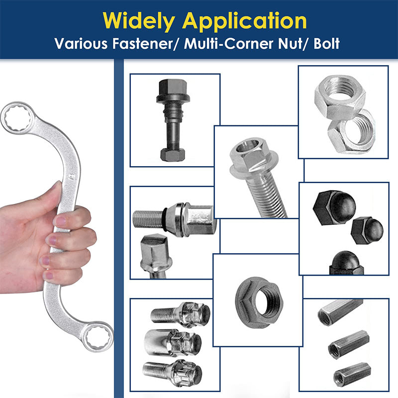 S-Style Double-Ended Box Wrench 5-Piece Set
