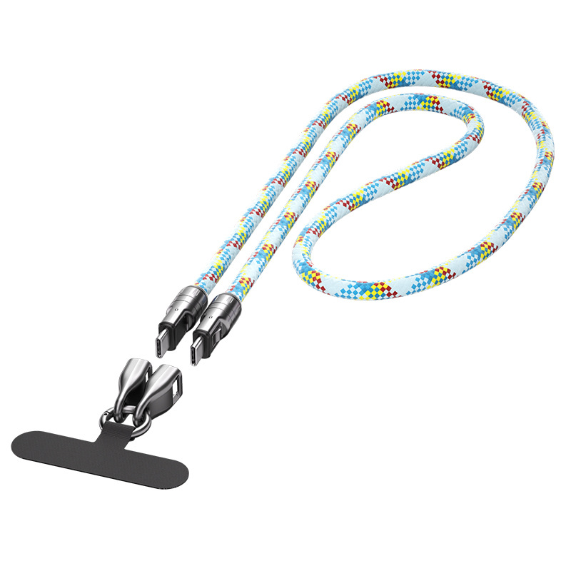 🔥 LAST DAY PROMOTION - 50%OFF 🔥2 IN 1 Cell Phone Lanyard Fast Charging Data Cable