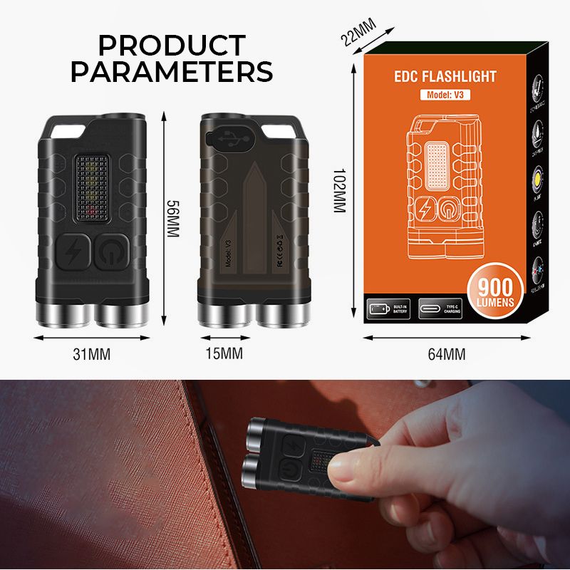 Magnetic Mini Keychain Flashlight(50% OFF)