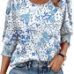 🌺Women Dressy Casual 3/4 Length Sleeve Blouses with Smocked Cuffs