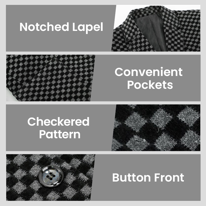 ❄️Winter Hot Sale🔥Men's Fleece-Lined Slim-Fit Casual Suit Jacket