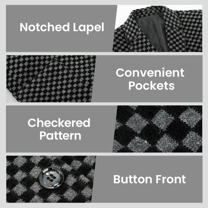 ❄️Winter Hot Sale🔥Men's Fleece-Lined Slim-Fit Casual Suit Jacket