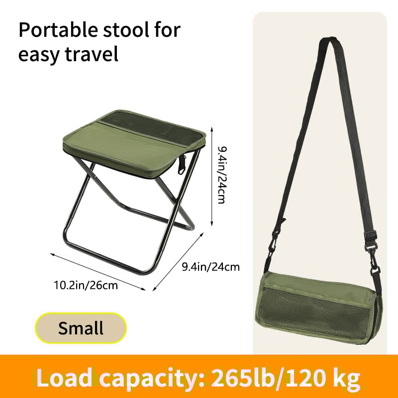 🪑Ultra-Light Folding Stool – Supports Up to 265 lbs