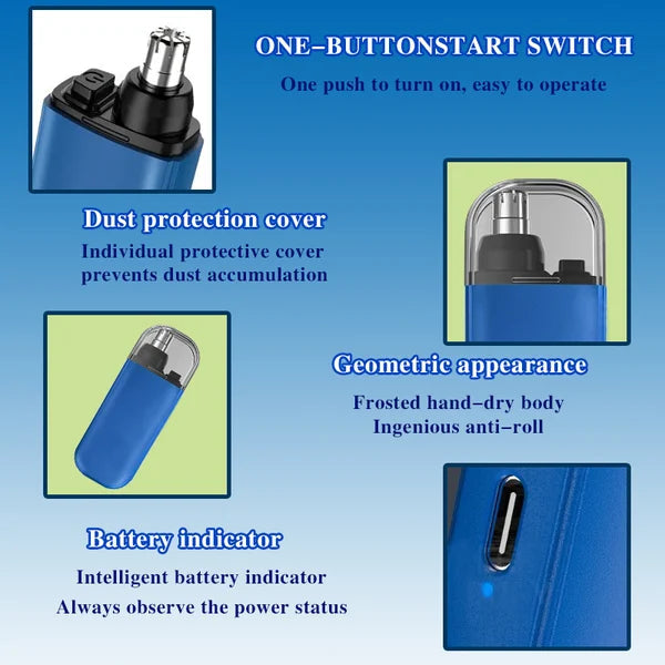 ✨VENTE CHAUDE 50% DE RÉDUCTION✨Tondeuse à poils de nez portable rechargeable