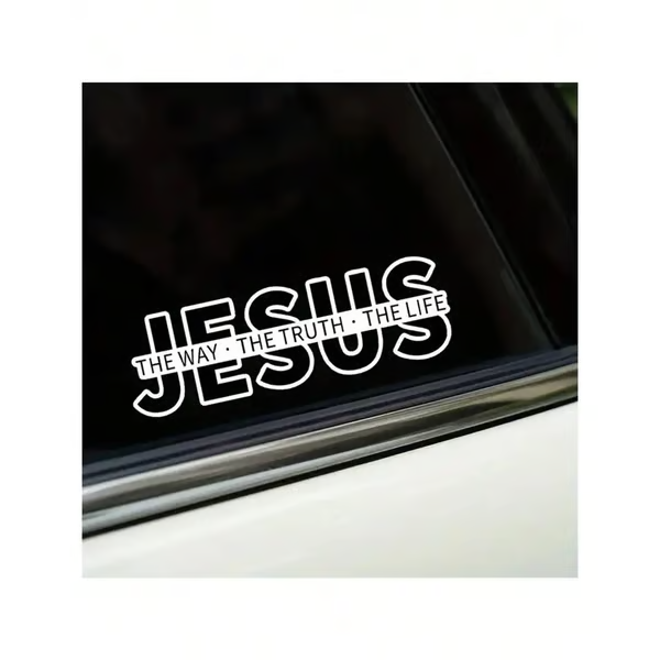 💥LAST DAY SALE 49% OFF💥Jesus-The Way The Truth The Life Christian Vinyl Decal Car Sticker