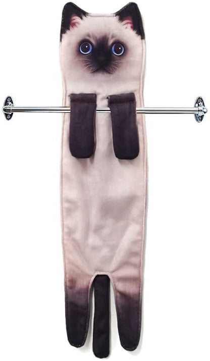 🎁LAST DAY SALE 50% OFF✨😺Cute Cat Hand Towel🐾