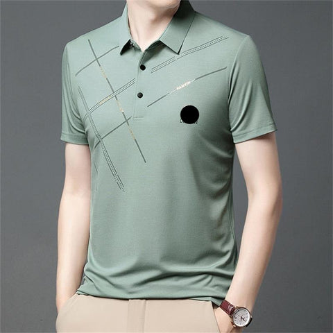 👕Hot Sale 50% OFF⏳Men's Ice Silk Stretch Shirt,Cool & Comfortable