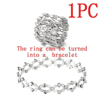 🔥Magic 2 in 1 Foldable Ring Bracelet🎅Limited time offer