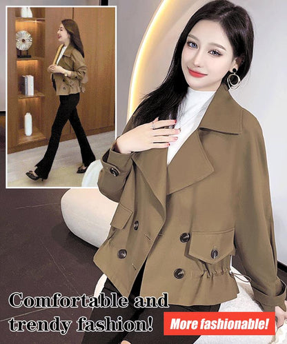 Trench de mode court de style coréen