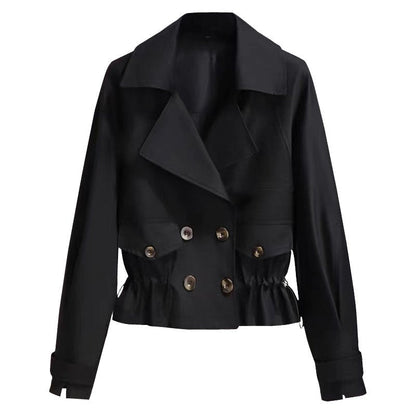 Trench de mode court de style coréen