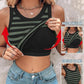 Ribbed Stretchy Tank Top with Shelf Bra