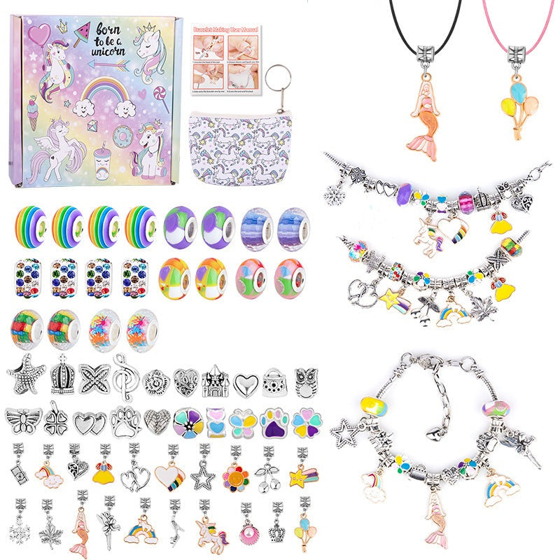 💥 50% OFF! 🎁 Charm Bracelet Jewelry Making Kit – Fun & Creative Crafting for All Ages 🎄