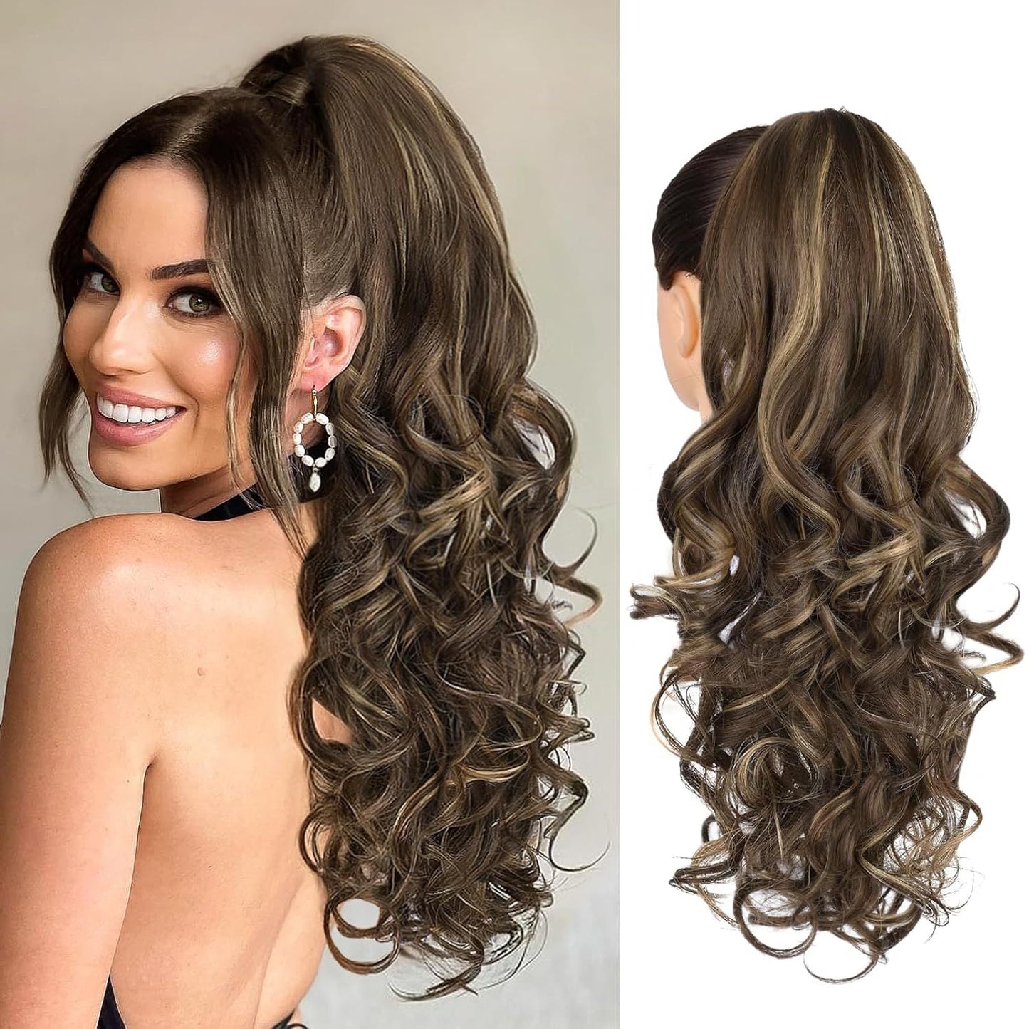 💜Limited time promotion 40%OFF💜Clip-on Wavy Ponytail Extension