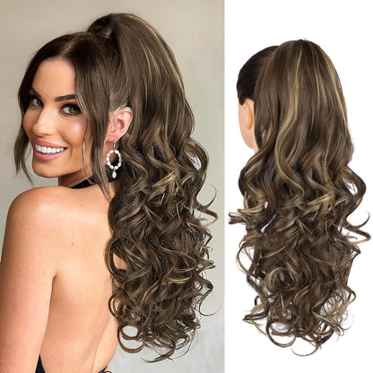 💜Limited time promotion 40%OFF💜Clip-on Wavy Ponytail Extension