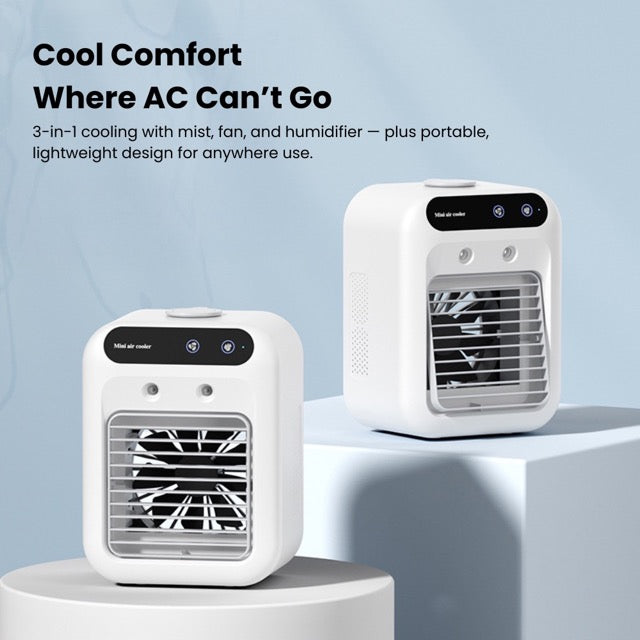 FREE SHIPPING🎉2025 New Products Hot Sale✨Mini Portable Air Conditioner Cooler Humidifier,Ultra-Quiet & Energy Saving