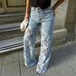 ⏰Time-limited Special-50% OFF💕👖Fashion Lace Patchwork Denim Jeans