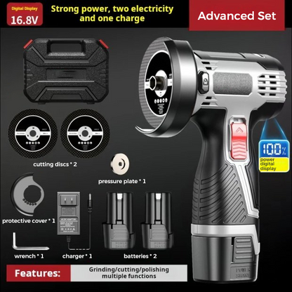 ⏳Time-limited Special🧰12V Mini Angle Grinder with Cutting Disc