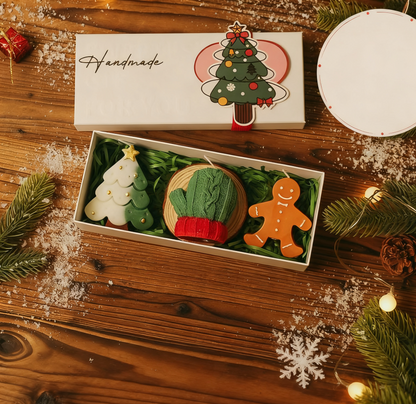 🕯️Cute Festive Scented Candles | Handmade Christmas Gift Set - Aromatherapy & Perfect Holiday Decor