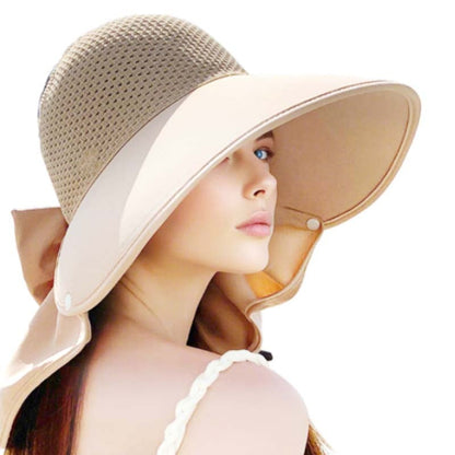 🌞2025 Summer Essentials😍 👒Wide Brim Sun Hat With Removable Neck Flap