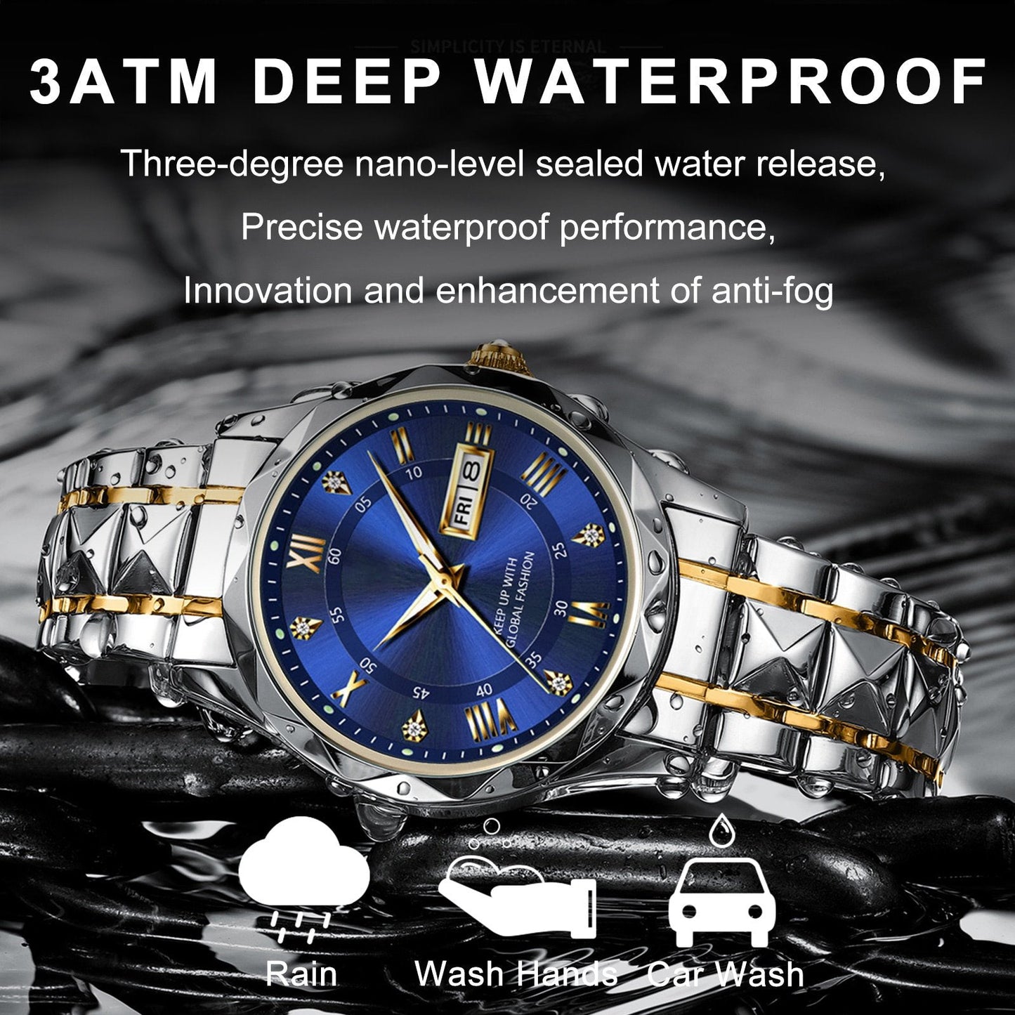 🎁2025-Christmas Hot Sale🎁 Waterproof Top Brand Luxury Man Wristwatch With Luminous