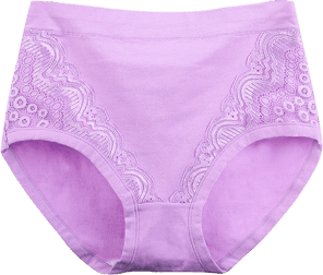 Plus Size High Waist Leak Proof Cotton Panties