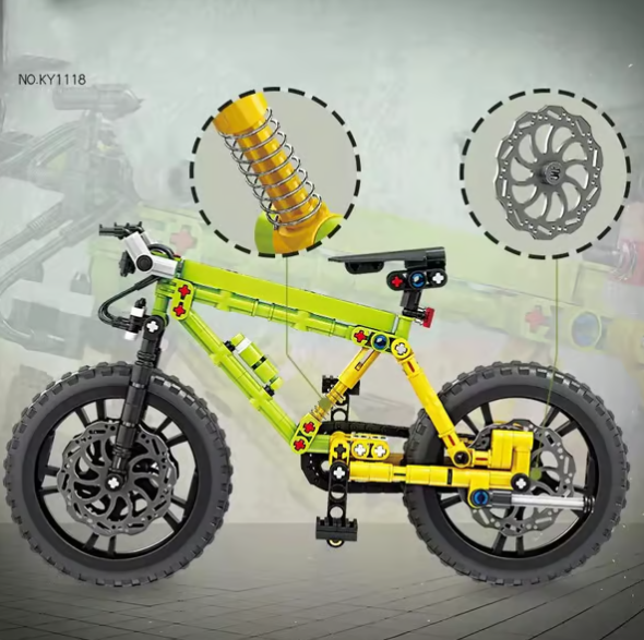 🌟🌟Cool Mountain Bike Building Block Set Creative Gift！