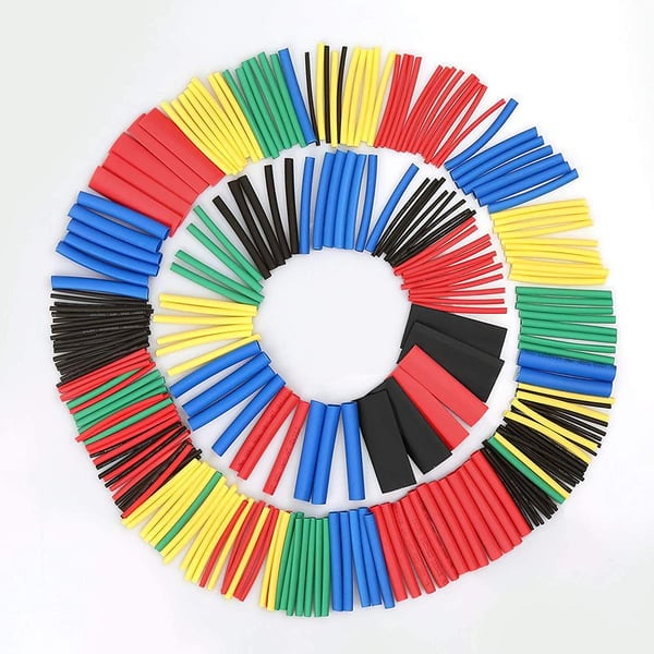 Multi-colored heat shrink tubingset
