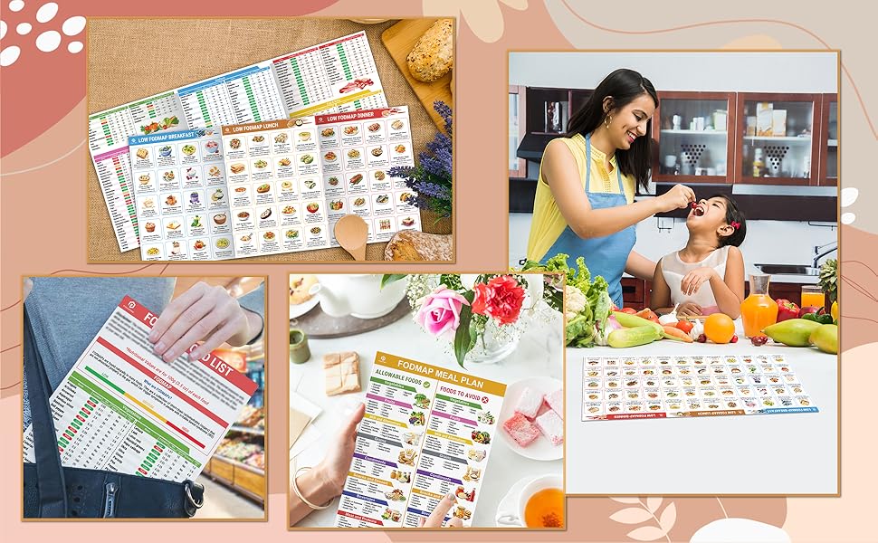 ✨HOT SALE 50% OFF🥗Set of 2 Fodmap Chart📘IBS Symptom Relief Food List
