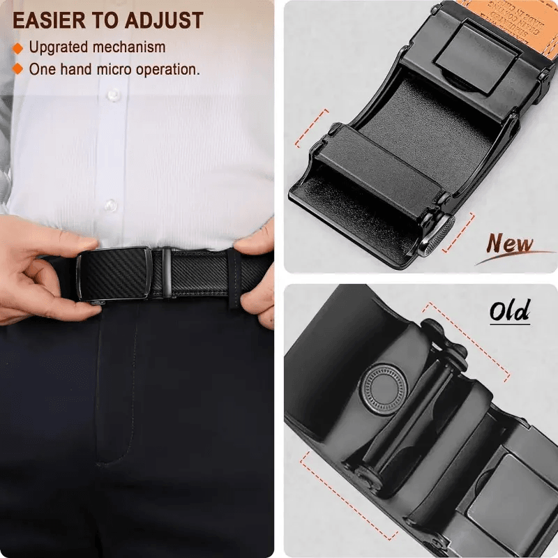 ✨️Best for Father's Day🎁 Leather Ratchet Belt With Adjustable Buckle💼