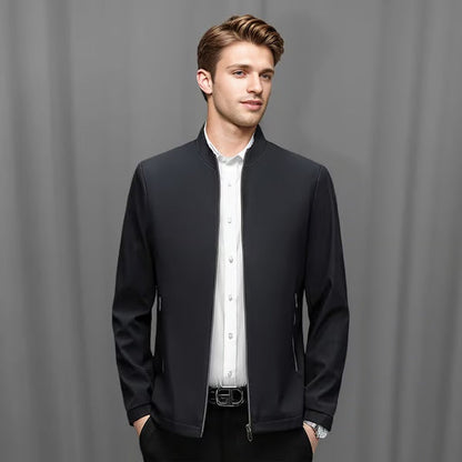 👑Fliwos® Men's Standing Collar Zipper Casual Jacket