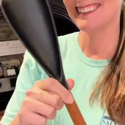 🔥New Hot Selling❤️‍🔥 Silicone Salad Spatula with Wood Handle