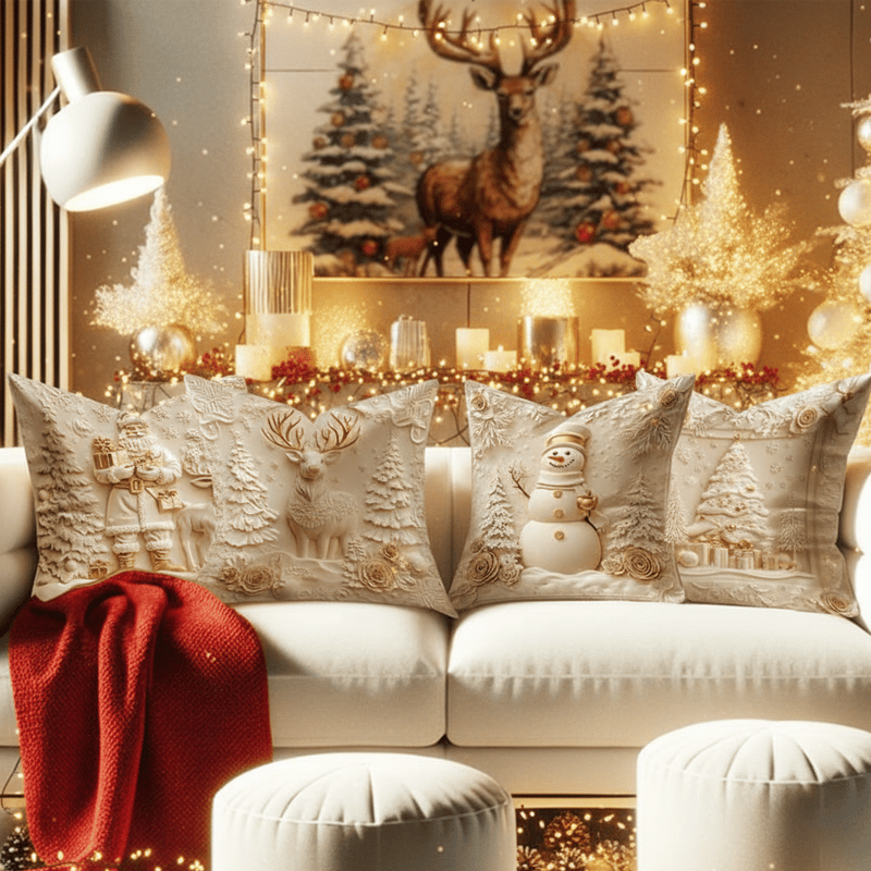 🎄Christmas Sale - 49%OFF🎁Christmas Themed Cushion Cover