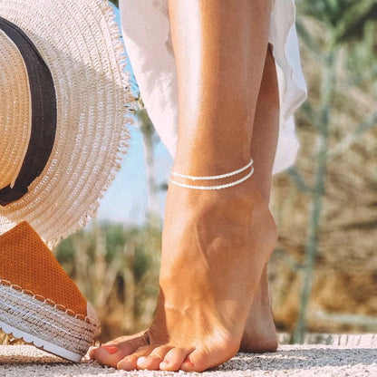 60%OFF🥰Dainty Layered Waterproof Anklet For