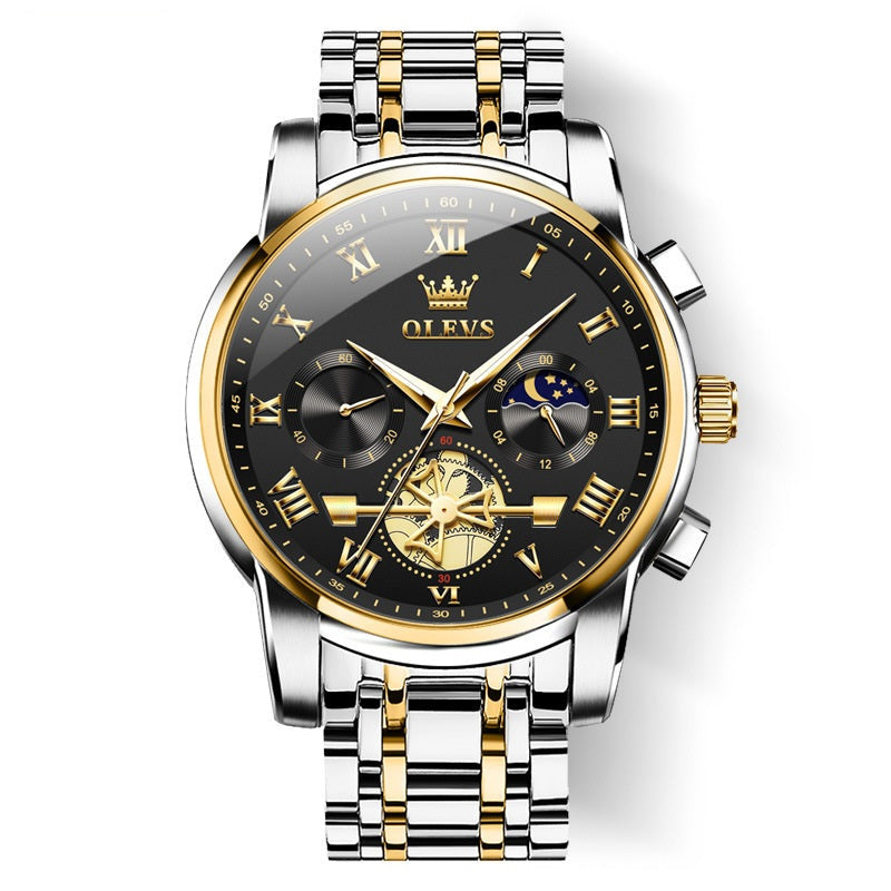 Luxury Design Dodecagon Quartz Watch New Multifunctional Men's Wristwatch