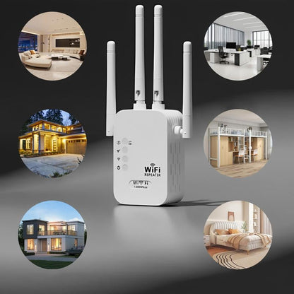 🎁Last Day Promotion 49% 🔥WiFi Extender 2025,1200Mbps Dual Band (5GHz/2.4GHz) Signal Booster, Covers 10,000 sq. ft & 50 Devices, Repeater with Ethernet Port for Home, Gifts