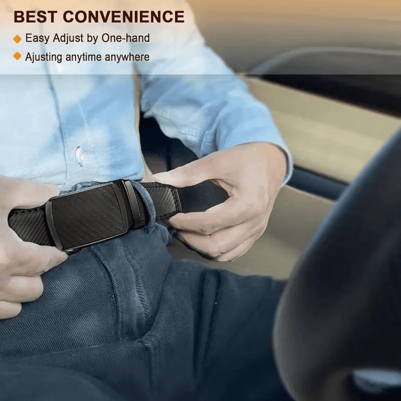 ✨️Best for Father's Day🎁 Leather Ratchet Belt With Adjustable Buckle💼