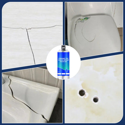 💧Multi-functional waterproof and anti-corrosion repair adhesive🔥 (suitable for ceramic floor tiles, walls, and kitchen countertops) saves time and costs.