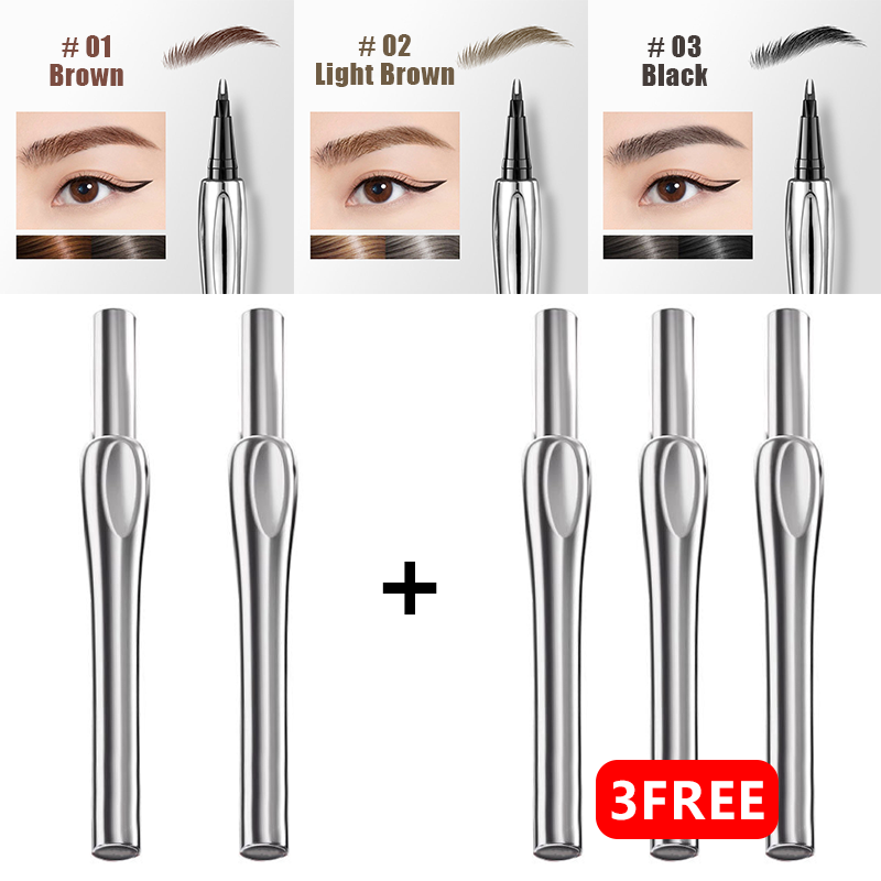 2024 Upgraded Natural Waterproof Eyebrow Pen with Microfine Tip