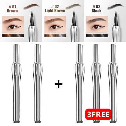 2024 Upgraded Natural Waterproof Eyebrow Pen with Microfine Tip