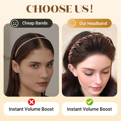 🔥Hot Sale🔥Vintage High Cranium Artificial Pearl Hairband（50% OFF）