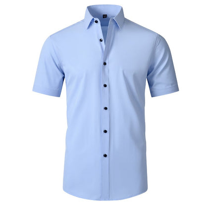 ⏰HOT SALE 50% OFF🔥STRETCH NON-IRON ANTI-WRINKLE SHIRT💕Summer must-have short-sleeved shirt