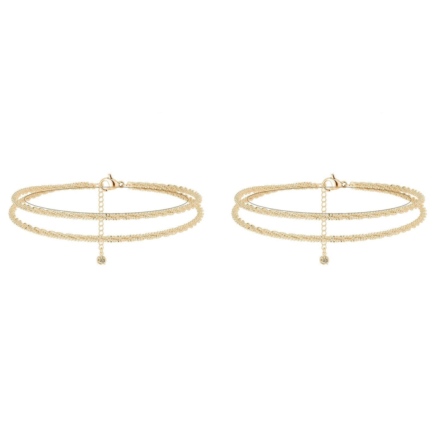 60%OFF🥰Dainty Layered Waterproof Anklet For